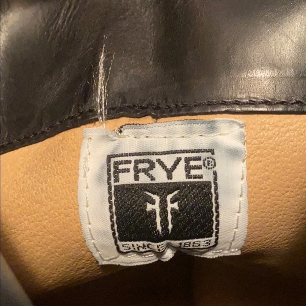 Frye Black Leather Over-the-Knee Boots Size 8 Riding Boots